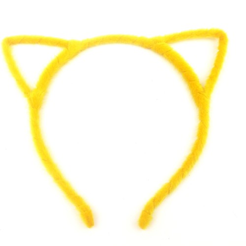 Cat Ears Soft Fluffy Hairy Girls Headband Hairband Metal Hoop Band Alice Hen Do - Picture 11 of 20