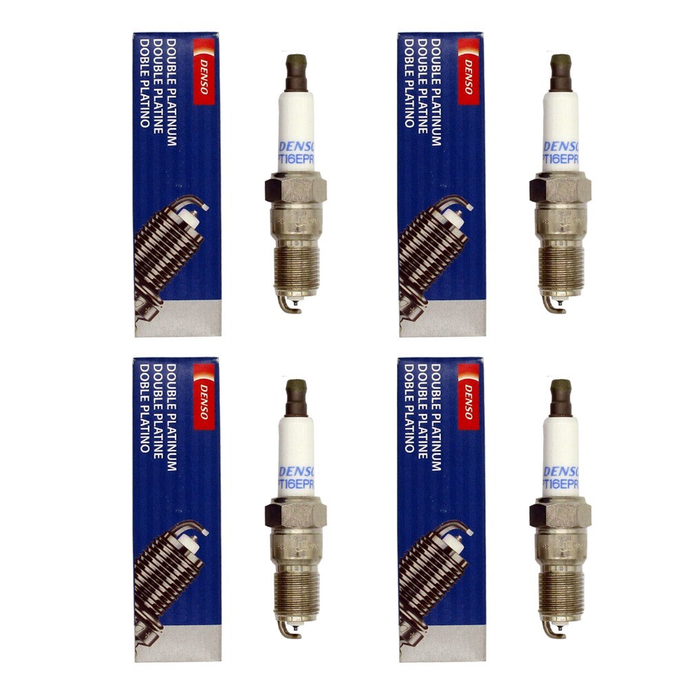 Set of 4 Denso 5091 Double Platinum Spark Plugs For Ford Mazda Mercury 