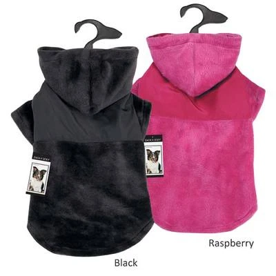 Zack & Zoey Dog Glacier Plush Hooded Warm Coat / Hooded Warm Jacket for Dogs