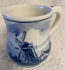 Vtg Norelco Holland Delfts Blauw Hand Painted Cup Windmi1l 970 Excellent Cond.