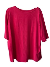 Catherine's Suprema Collection Women's Plus Size 0X Deep Pink Top