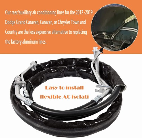 C68100 Rear AC Line Set Air Conditioning Hoses for Dodge Caravan Chrysler 12-19 - 第 9/9 張圖片