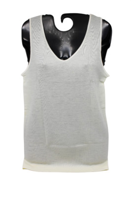 Camiciola Spalla Larga Donna, Lana/Seta RAGNO, Bianco cod.024022