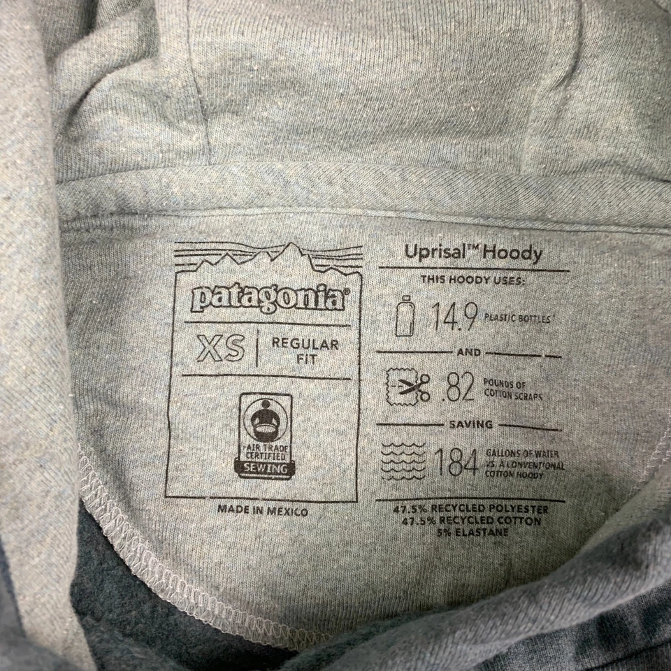 Sudadera con Capucha Patagonia para Mujer XS Azul Fitz Roy Bear Uprisal Sudadera con Capucha Exterior Informal Foto 3 de 4