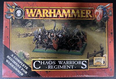 Warhammer Chaos Warriors Regiment (1997) Sealed NIB OOP Metal