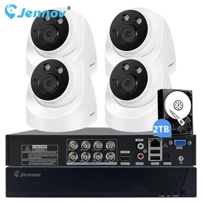 Wired 8CH 1080P Outdoor Night Camera Security Camera System CCTV Lite DVR NO HDD