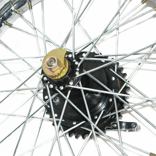 Rear Wheel Rim 19'' Complete + Spoke Half With Hub For Royal Enfield BSA - Bild 8 von 14