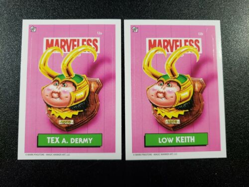 Marvel Thor Loki Tom Hiddleston Marveless Kids Card Set Garbage Pail Kids Spoof - Picture 1 of 4