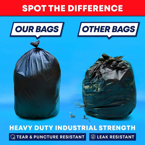 Heavy Duty 30-33 Gallon Trash Bags - 250 Count Mega Value Pack - Afbeelding 2 van 9