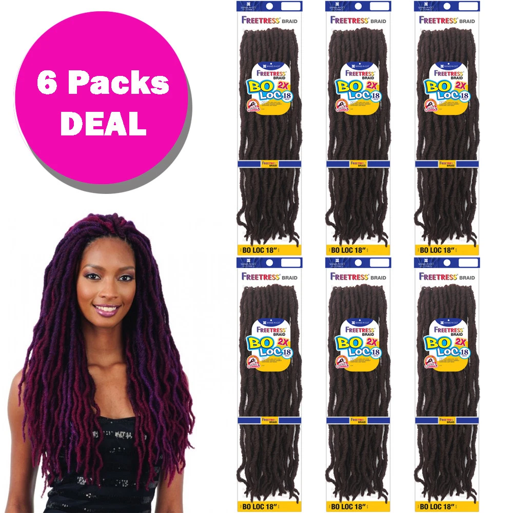 4 Pack GoGo Curls 26 Inch FreeTress Braid Crochet & Latch Hook