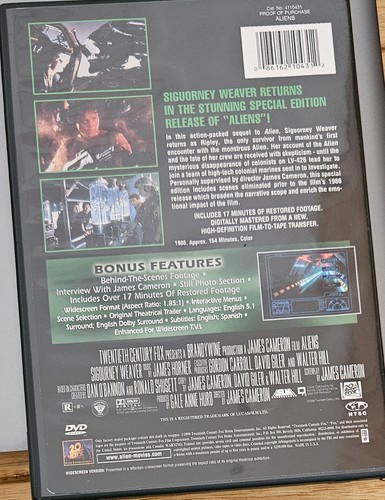 Alien Legacy (DVD, 1999, 4-Disc Set) - Picture 9 of 20