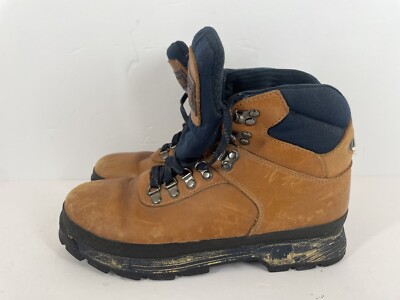Raichle Switzerland Men s Brown Leather Mountaineering Hiking Boots Size 10