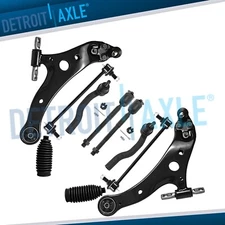 Front Lower Control Arms Tie Rods w/ Boots Sway Bars for 2007-2011 Toyota Camry