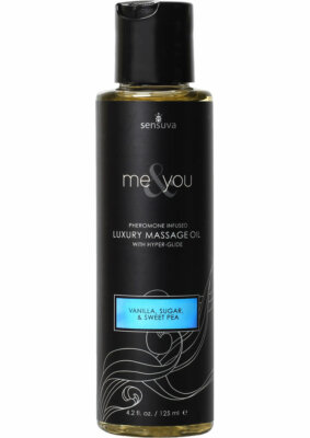 Me and You Massage Oil Vanilla Sugar Sweet Pea  4.2oz