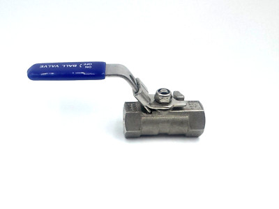 3/8'' NPT Ball Valve 316 Stainless Steel  1-Piece 1000 WOG 1PC RP-037