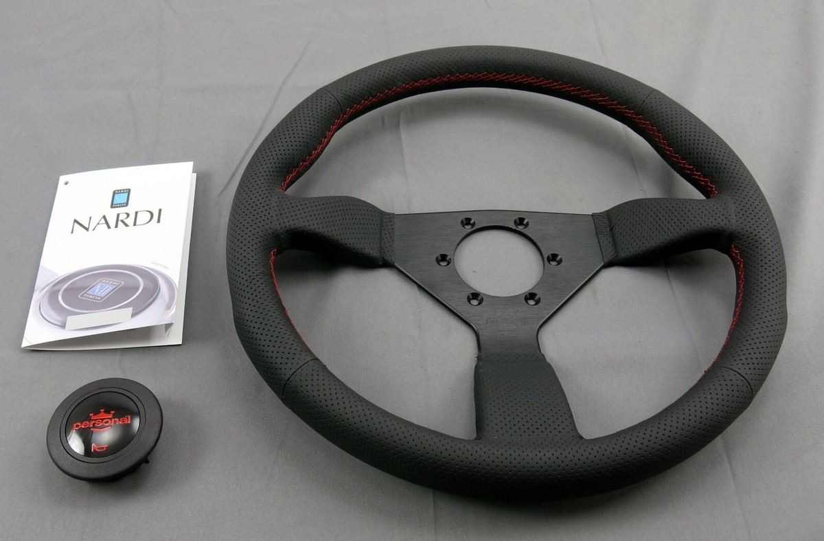 Personal Steering Wheel Neo Grinta 350 mm Black Perforated Leather