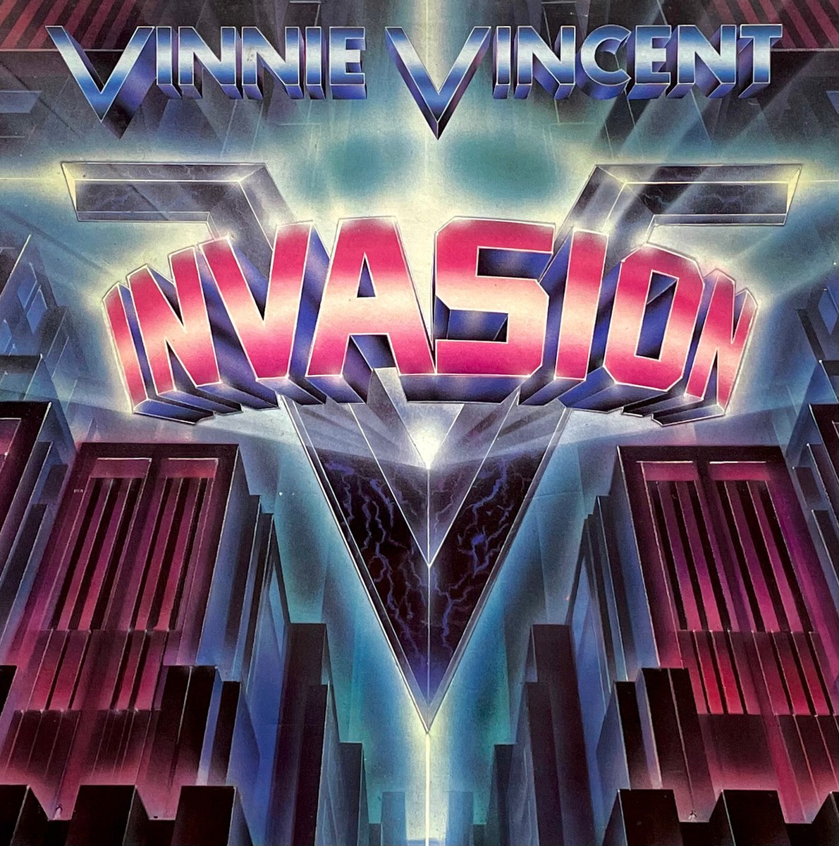 Vinne Vincent Invasion（1st・UK盤） Vtg 1986 VINNIE VINCENT INVASION Album S/T Record 1ST PRESS Vinyl
