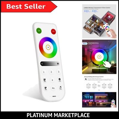 4 Zonen 2.4G Fernbedienung für RGB/RGBW LED Beleuchtung - Touch Control & Bluetooth
