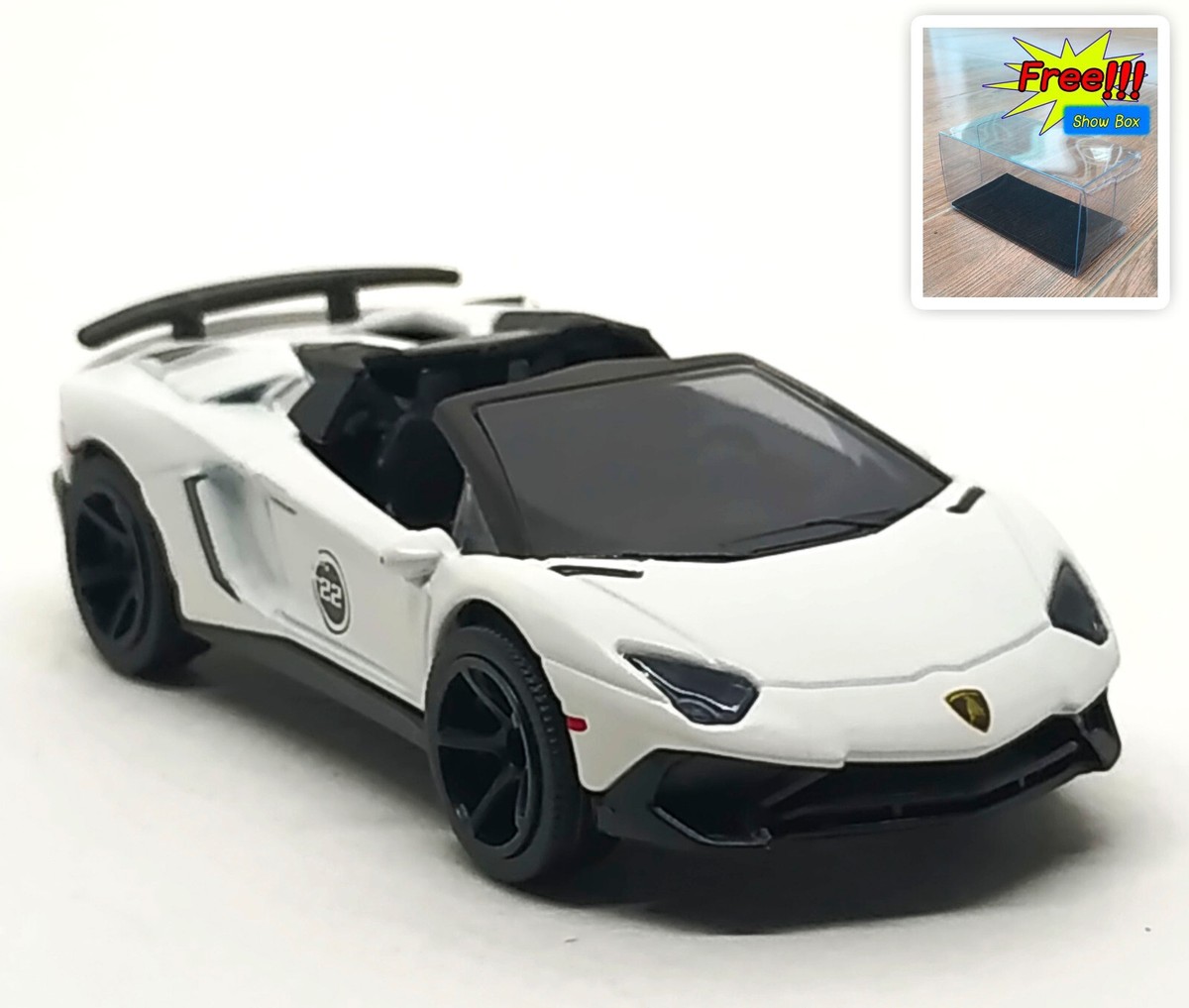 Majorette Lamborghini Aventador SV Roadster 22 Matte White 1