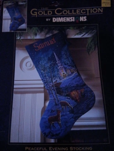 Dimensions Gold Counted Cross Stitch Kit Christmas Eve Fun Stocking 08805