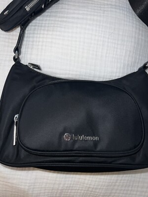 NWT Lululemon Black Crossbody With Nano Pouch Bag Purse RARE