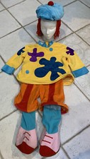 DISNEY JOJO THE CLOWN COSTUME KIDS SIZE XXS PLUSH 3D HAT/WIG SUPER CUTE