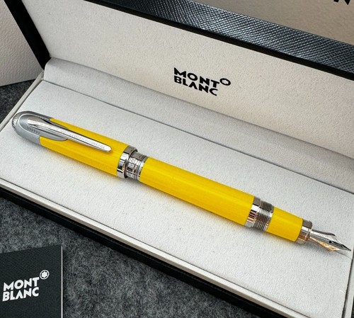 Montblanc Characters Ferrari Series Yellow Color Fountain Pen New With Pen Box - Picture 6 of 13
