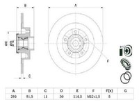 Original Bosch Bremsscheibe 0 986 479 F42 FüR Renault