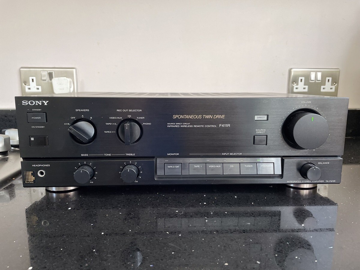 Sony TA-F411R Integrated Amplifier Receiver Phono Stage Working