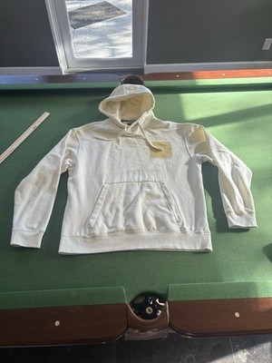 STANCE Established Hoodie Bone White Cream Men s XL Sweater Top Surf Skate Wear