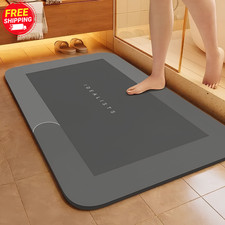 Super Absorbent Bath Mat Non Slip Quick Dry Soft Bathroom Shower Floor Rug