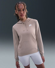 Nike Sportswear Club Fleece Hoodie Rose Purple Women Size M L DQ5793-519