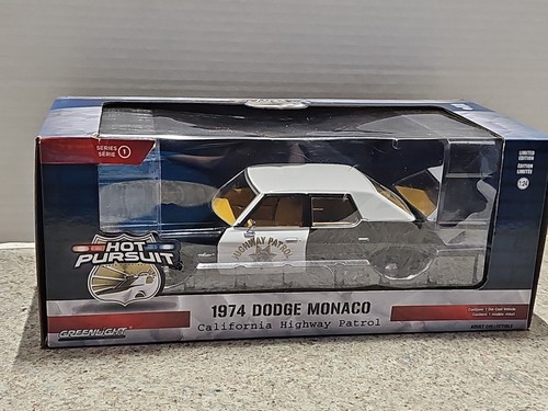 Dodge Monaco 1974 Greenlight Hot Pursuit aprox. Carretera. Patrol 1:24 Diecast Serie 1 - Imagen 14 de 23