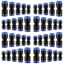 40 Pcs Quick Connect Straight Push Connectors,5/32" 1/4" 5/16" 3/8" 1/2 inch ...