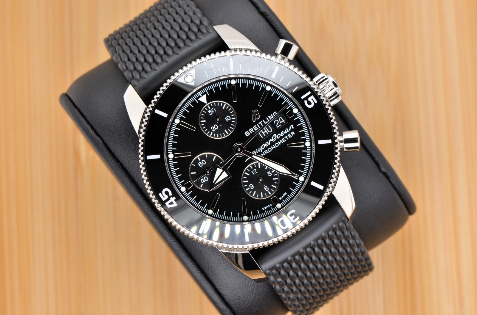 Breitling Superocean Heritage Chronograph 44mm Black Dial A13313 Watch