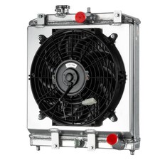 2-row Aluminum Radiator 92-00 Civic Ek Eg Integra Db Dc Del Sol W Shroud Fan 2-row Aluminum Radiator 92-00 Civic Ek Eg Integra Db Dc Del Sol W Shroud Fan