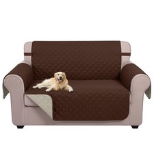 U-NICE HOME Loveseat Sofa Cover Reversible Couch Cover for Dogs with Elastic ...