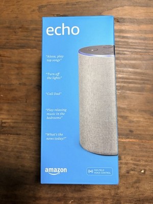 Amazon Echo (2nd Generation) Smart Speaker Gray Wi-Fi Bluetooth Alexa New
