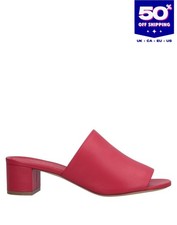 RRP€460 MANSUR GAVRIEL Leather Sandals US6 UK3 EU36 Square Heel Made in Italy
