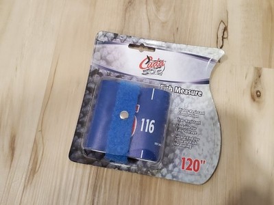 Cuda - 120'' Fish Tape Measure w/ Hook and Loop Storage Strap - New open package