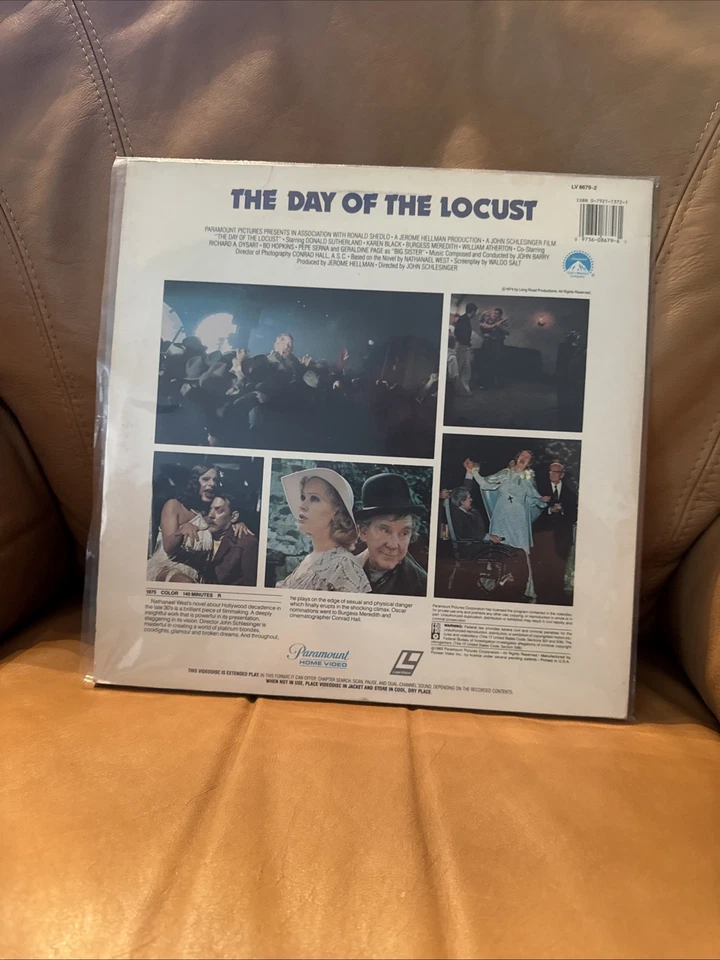 💿 The Day of the Locust (Laserdisc) Cult Classic Donald Sutherland Paramount Foto 2 de 4