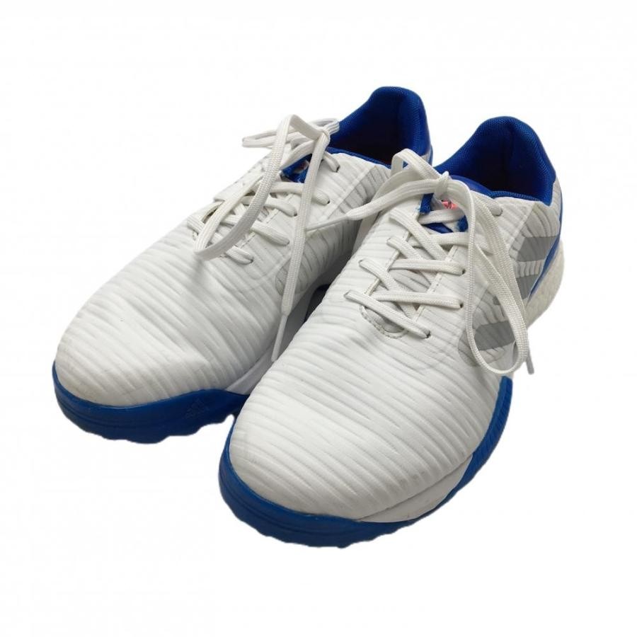 Adidas Womens Codechaos Spikeless Golf Shoes White Blue Size 7.5