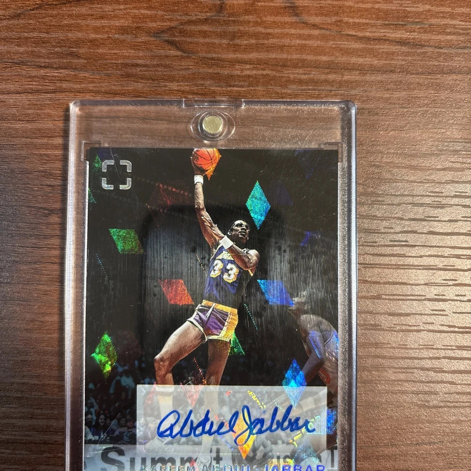 2024-25 Panini Фотогеничный Карим Абдул-Джаббар #211 Голографический Авто Редкий Вариант! - Изображение 4 из 4