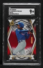 2022 Bowman Invicta Red Refractor 5/5 Reginald Preciado #BI-12 SGC 9 MINT l5e