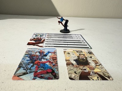 Marvel Crisis Protocol Scarlet Spider Painted with Character & Tactic Cards
