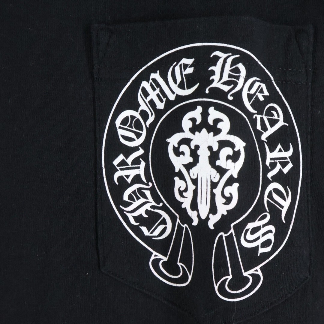 CHROME HEARTS OLD AMERICAN FLAG TEE T-shirt Stars and Stripes Horseshoe Used cc7 thumbnail 5