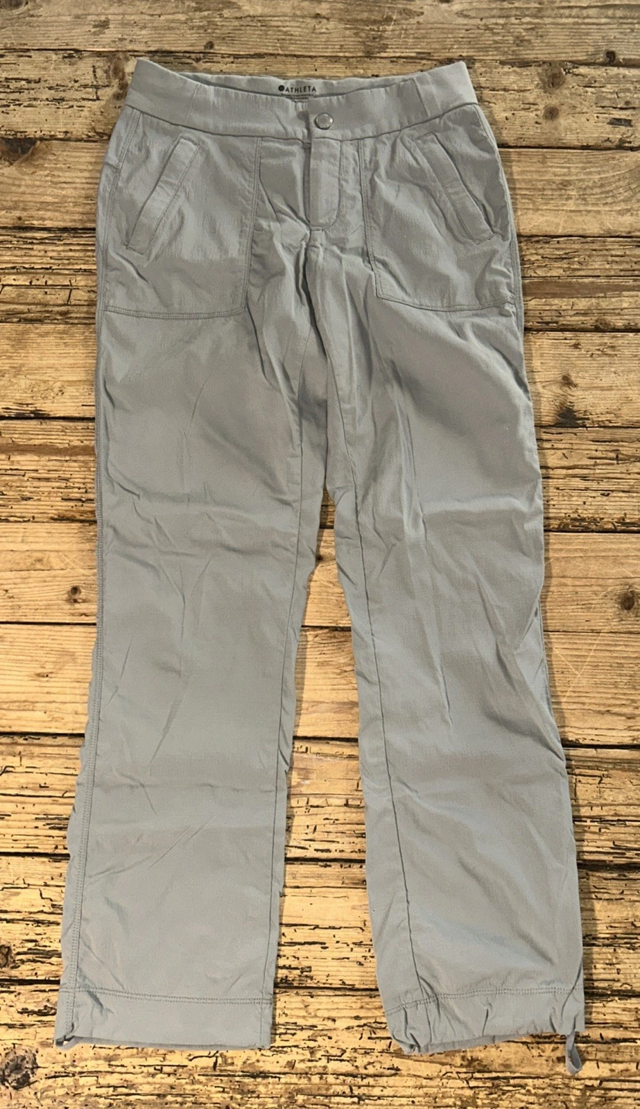 Athleta Women’s Size 2P Galactic Grey Trekkie Hike Pants EUC