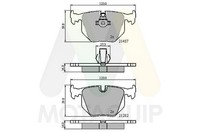 Bremsbelagsatz Scheibenbremse Motaquip LVXL501 FüR BMW X3 E83 7Er E38 X5 E53 3Er