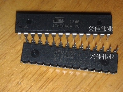 1PCS ATMEGA8A-PU ATMEGA8A DIP-28 MCU AVR 8K   16MHZ CHIP IC *tn