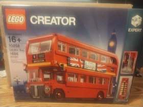 RETIRED LEGO 10258 CREATOR EXPERT LONDON BUS - COMPLETE SET W/ BOX & MANUAL